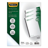 Crystals Presentation Covers With Square Corners, 11 X 8 1-2, Clear, 200-pack