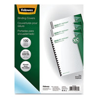 Crystals Presentation Covers With Square Corners, 11 X 8 1-2, Clear, 100-pack