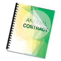 Crystals Presentation Covers With Square Corners, 11 X 8 1-2, Clear, 100-pack