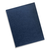 Linen Texture Binding System Covers, 11 X 8-1-2, Navy, 200-pack