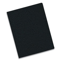 Classic Grain Texture Binding System Covers, 11-1-4 X 8-3-4, Black, 200-pack