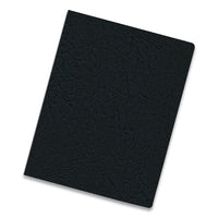 Classic Grain Texture Binding System Covers, 11-1-4 X 8-3-4, Black, 200-pack