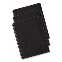 Executive Leather-like Presentation Cover, Round, 11-1-4 X 8-3-4, Black, 200-pk