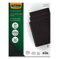 Executive Leather-like Presentation Cover, Round, 11-1-4 X 8-3-4, Black, 200-pk
