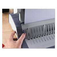 Quasar 500 Electric Comb Binding System, 16 7-8 X 15 3-8 X 5 1-8, Metallic Gray