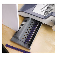 Quasar 500 Electric Comb Binding System, 16 7-8 X 15 3-8 X 5 1-8, Metallic Gray