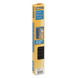 Plastic Comb Bindings, 1-4" Diameter, 20 Sheet Capacity, Black, 25 Combs-pack