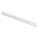 Plastic Comb Bindings, 1-2" Diameter, 90 Sheet Capacity, White, 100 Combs-pack