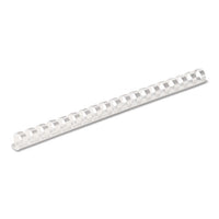 Plastic Comb Bindings, 1-2" Diameter, 90 Sheet Capacity, White, 100 Combs-pack