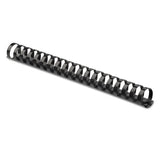 Plastic Comb Bindings, 1" Diameter, 200 Sheet Capacity, Black, 10 Combs-pack