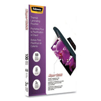 Superquick Thermal Laminating Pouches, 3 Mil, 9" X 11.5", Gloss Clear, 100-pack