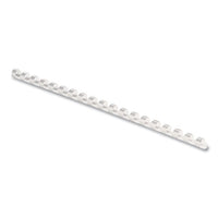 Plastic Comb Bindings, 5-16" Diameter, 40 Sheet Capacity, White, 100 Combs-pack