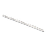 Plastic Comb Bindings, 5-16" Diameter, 40 Sheet Capacity, White, 100 Combs-pack