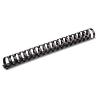 Plastic Comb Bindings, 3-4" Diameter, 150 Sheet Capacity, Black, 25 Combs-pack