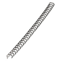 Wire Bindings, 3-8" Diameter, 80 Sheet Capacity, Black, 25-pack