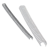 Wire Bindings, 1-2" Diameter, 100 Sheet Capacity, Black, 25-pack