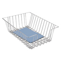 Wire Desk Tray Organizer, 1 Section, Letter Size Files, 10" X 14.13" X 3", Black