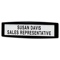 Plastic Partition Additions Nameplate, 9 X 2 1-2, Graphite