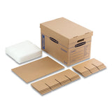 Smoothmove Kitchen Moving Kit, Medium, Half Slotted Container (hsc), 18.5" X 12.25" X 12", Brown Kraft-blue