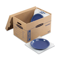 Smoothmove Kitchen Moving Kit, Medium, Half Slotted Container (hsc), 18.5" X 12.25" X 12", Brown Kraft-blue