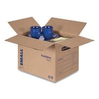 Smoothmove Basic Moving Boxes, Small, Regular Slotted Container (rsc), 16" X 12" X 12", Brown Kraft-blue, 25-bundle