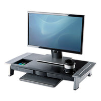 Office Suites Premium Monitor Riser, 27 X 14 X 4 1-4, Black-silver