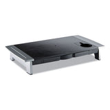 Office Suites Premium Monitor Riser, 27 X 14 X 4 1-4, Black-silver