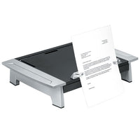 Monitor Riser Plus, 19 7-8 X 14 1-16 X 6 1-2, Black-silver