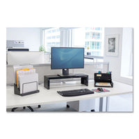 Designer Suites Desktop Organizer, 11 1-8 X 5 X 3 7-8, Black Pearl