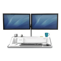 Lotus Dx Sit-stand Workstation, 32.75w X 24.25d X 22.5h, White