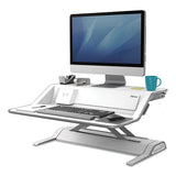 Lotus Dx Sit-stand Workstation, 32.75w X 24.25d X 22.5h, White