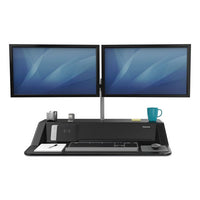 Lotus Dx Sit-stand Workstation, 32.75w X 24.25d X 22.5h, Black