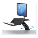 Lotus Rt Sit-stand Workstation, 48w X 30d X 49.2h, Black