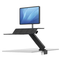 Lotus Rt Sit-stand Workstation, 48w X 30d X 49.2h, Black