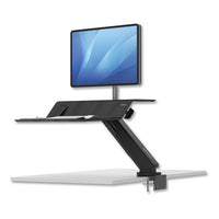 Lotus Rt Sit-stand Workstation, 48w X 30d X 49.2h, Black