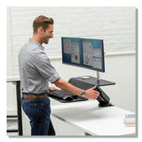 Lotus Rt Sit-stand Workstation, 48w X 30d X 49.2h, Black