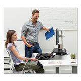 Lotus Rt Sit-stand Workstation, 48w X 30d X 49.2h, Black