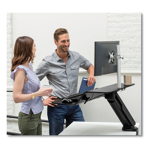 Lotus Rt Sit-stand Workstation, 35.5" X 23.75" X 42.2" To 49.2", White