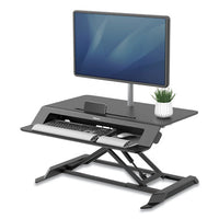 Lotus Lt Sit-stand Workstation, 34.38w X 28.38d X 7.62h, Black