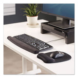 Mouse Pad W-wrist Rest, Nonskid Back, 7 15-16 X 9 1-4, Black