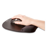 Mouse Pad W-wrist Rest, Nonskid Back, 7 15-16 X 9 1-4, Black