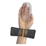 Gel Wrist Support W-attached Mouse Pad, Black