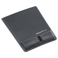 Memory Foam Wrist Support W-attached Mouse Pad, Graphite