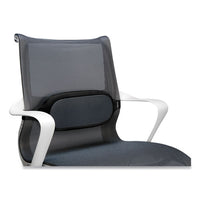 I-spire Series Lumbar Cushion, 14 X 3 X 6, Gray-black