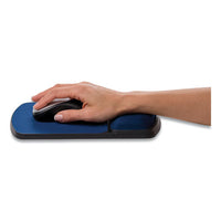 Gel Mouse Pad With Wrist Rest, 6.25" X 10.12", Black-sapphire