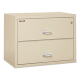 Two-drawer Lateral File, 37.5w X 22.13d X 27.75h, Ul Listed 350°, Letter-legal, Parchment