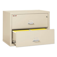 Two-drawer Lateral File, 37.5w X 22.13d X 27.75h, Ul Listed 350°, Letter-legal, Parchment