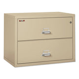 Two-drawer Lateral File, 37.5w X 22.13d X 27.75h, Ul Listed 350°, Letter-legal, Parchment