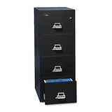 Four-drawer Vertical File, 17.75w X 25d X 52.75h, Ul Listed 350°, Letter, Parchment