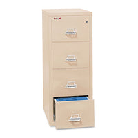 Four-drawer Vertical Legal File, 20.81w X 31.56d X 52.75h, Ul 350° For Fire, Parchment